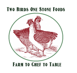 Two Birds One Stone Foods logo.